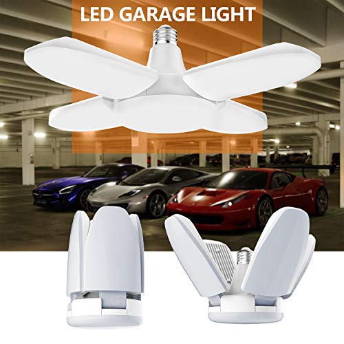 Gezee Lampada da Garage a LED, 48W E27 6500K 4800Lm, Negozio...