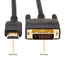 Carica l&#39;immagine nel visualizzatore di Gallery, AmazonBasics Cavo adattatore DVI-HDMI (ultimo standard) - 1,83 m (non 1.83 m