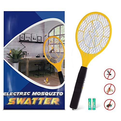 Qcoqce Racchetta Zanzare Elettrica, Paletta Mosche Efficiente per Uso...