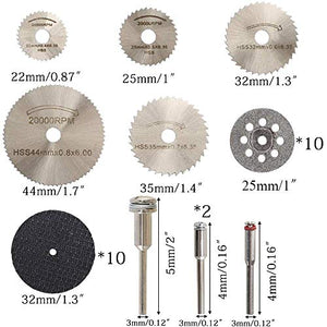 Nahuaa 30 Pz Dischi Taglio Dremel Set Lama HSS Sega Circolare Mini Dischi... - Ilgrandebazar