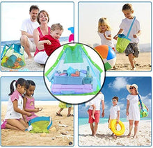 Carica l'immagine nel visualizzatore di Gallery, Abree Extra Large Family Maglia Spiaggia Borsa Tote Zaino Giocattoli Asciugamani Sabbia Lontano (2pcs)