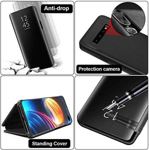 Custodia per Samsung Galaxy S8 Cover PU Custodie in Pelle con Funzione Nero - Ilgrandebazar