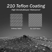 Carica l'immagine nel visualizzatore di Gallery, Ombrello pieghevole compatto anti-tempesta - antivento automatico nero per uomo, rivestimento in teflon 210T, inverso da 105 cm, da pioggia grande 10 ossa Regali di Natale
