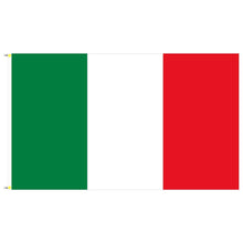 Carica l&#39;immagine nel visualizzatore di Gallery, BGF Italia Bandiera 150 x 90 cm con Occhielli e Ganci Tessuto 100 G/mq - Ilgrandebazar