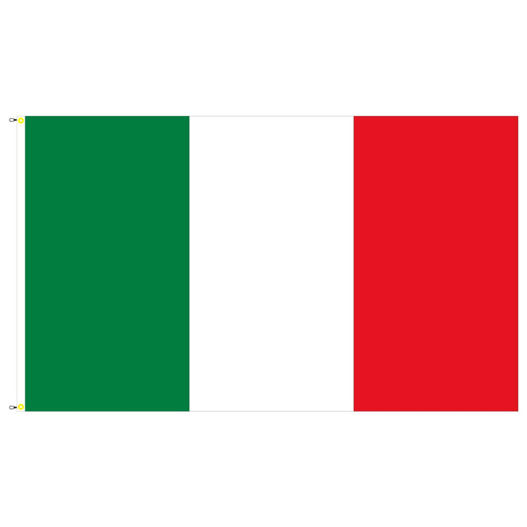 BGF Italia Bandiera 150 x 90 cm con Occhielli e Ganci Tessuto 100 G/mq - Ilgrandebazar