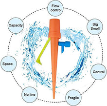 Carica l&#39;immagine nel visualizzatore di Gallery, TAOPE - Sistema di spuntoni autoirriganti per piante con valvola 12 Pack