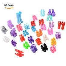 Carica l&#39;immagine nel visualizzatore di Gallery, ASIV 60 Paia di Scarpe per Bambole Barbie, Doll Accessori Vari Colori Stile... - Ilgrandebazar