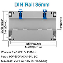 Carica l&#39;immagine nel visualizzatore di Gallery, 4CH Pro R2 WiFi Interruttore Intelligente Wireless 4 Gang PRO