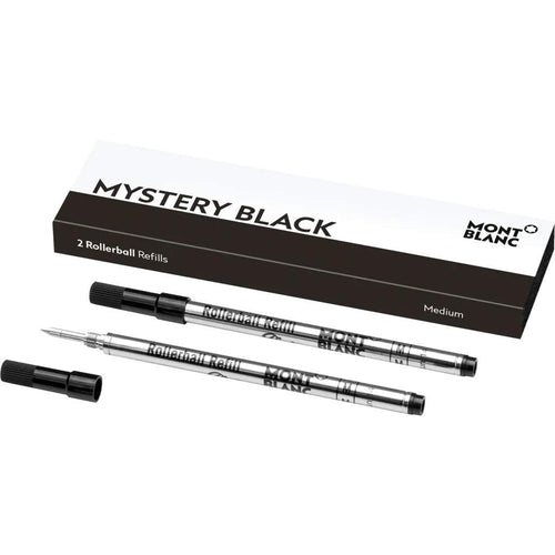 Montblanc 105158 - Refill (M) per penne roller e fineliner, M, Mystery Black