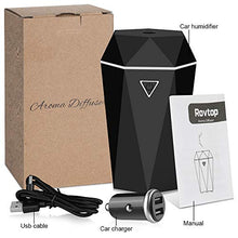 Carica l&#39;immagine nel visualizzatore di Gallery, Rovtop Mini USB Diffusore Auto Umidificatore ultrasonico di Nero