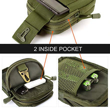 Carica l'immagine nel visualizzatore di Gallery, Unigear Borsa da Cintura Borsello 1000D Nylo Marsupio Tattica Verde Oliva