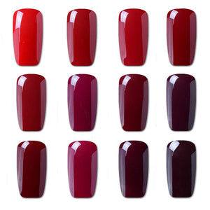 Clavuz Smalto Semipermanente Gel Soak off UV LED Ricostruzione Kit 002 Rosso - Ilgrandebazar