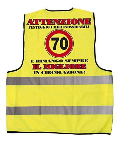 Bombo Gilet Compleanno 70 Anni - Ilgrandebazar