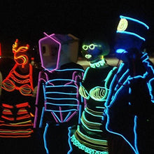 Carica l&#39;immagine nel visualizzatore di Gallery, EL Wire Set, 4 pezzi 5M Flessibile Neon LED Blu Verde Rosso Giallo - Ilgrandebazar