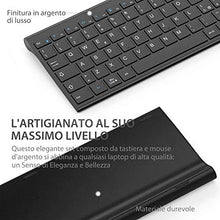Carica l&#39;immagine nel visualizzatore di Gallery, iClever Tastiera e Mouse Wireless - e Portatili Nero