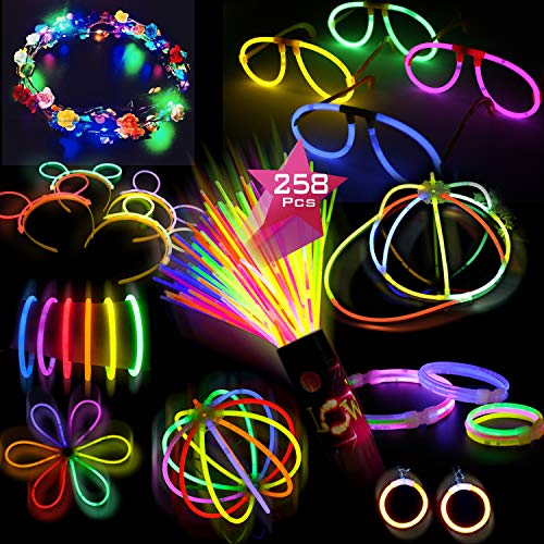 Doubleme 100 Barre Luminose per Kit bacchette luminose con 158 accessori