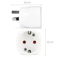 Carica l&#39;immagine nel visualizzatore di Gallery, kwmobile Adattatore universale Australia Tipo I - 2x Australia/Cina, Bianco - Ilgrandebazar