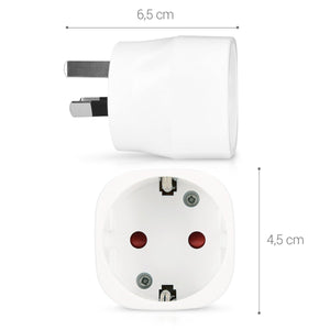 kwmobile Adattatore universale Australia Tipo I - 2x Australia/Cina, Bianco - Ilgrandebazar