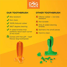 Carica l'immagine nel visualizzatore di Gallery, Natural Dog Treats Spazzolino de Denti e Dentifricio Set per Dental Care