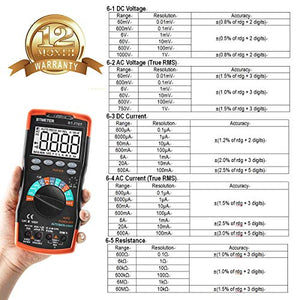Multimetro Digitale BTMETER BT-770T (6000 conteggi, Auto Ranging) - Ilgrandebazar