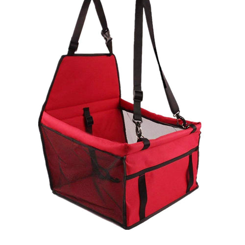 Sinrextraonry - Seggiolino da Auto per Cani e Gatti, con Cinghia, Red