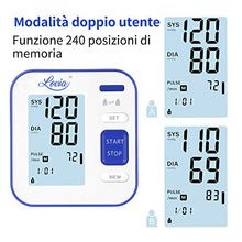 Carica l&#39;immagine nel visualizzatore di Gallery, Misuratore Pressione Sanguigna da Braccio, Lovia Sfigmomanometro Elettronico...