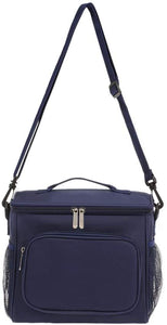 esonmus Borsa Termica Pranzo, Borse Frigo Piccola Cibo Alimentazione con Grande capacità e Maniglia Durevole Lunch Box per Campeggio Lavoro Scuola Picnic 10L (Blu)