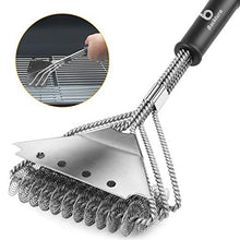 Carica l&#39;immagine nel visualizzatore di Gallery, BACKTURE Spazzola Barbecue, 16&quot; BBQ Esterna 3 in 1 Acciaio Inossidabile A1