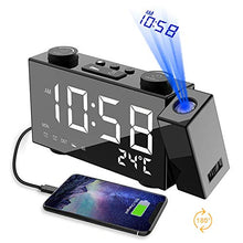 Carica l'immagine nel visualizzatore di Gallery, Orologi a proiezione per camere da letto e viaggi - Orologio soffitto con...