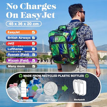 Carica l&#39;immagine nel visualizzatore di Gallery, Cabin Max Metz Zaino da Viaggio 40x20x25 ideale di viaggio, bagaglio a mano per zaino Ryanair 40x20x25 cm, perfetto come borsa per ogni avventura. (rPET Verde Bodo)