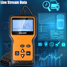 Carica l&#39;immagine nel visualizzatore di Gallery, GEKER OBD2 Diagnosi per Auto Automative codici OBD II scanner diagnostico...