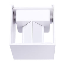 Carica l&#39;immagine nel visualizzatore di Gallery, APPLIQUE LED CUBO CON ANGOLO LUCE REGOLABILE UP DOWN BIANCO MODERNO Bianco - Ilgrandebazar