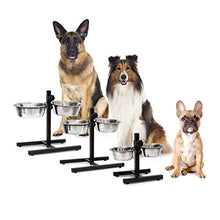 Carica l'immagine nel visualizzatore di Gallery, Relaxdays 10019116_399 Ciotole Rialzate per Cani in Acciaio Inox HxLxP: 42 x...