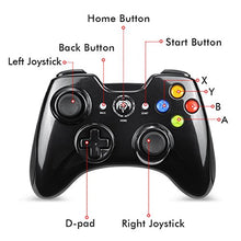 Carica l&#39;immagine nel visualizzatore di Gallery, EasySMX Joystick, Controller Wireless, KC-8236 Gamepad Wireless 2.4G, Black