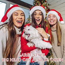 Carica l&#39;immagine nel visualizzatore di Gallery, LIVESTN 3 Pezzi Cappello da Babbo Natale Cappello Babbo Natale Peluche, Cappelli di Natale Rossi Unisex per Adulti e Bambini, per Festa di Natale Costume Cosplay Capelli Accessori (adulto)