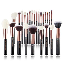 Carica l&#39;immagine nel visualizzatore di Gallery, Jessup Brand 25pz Pennello per trucco professionale Black/Rose Gold