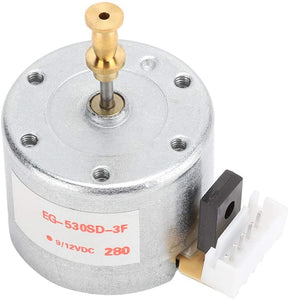 ASHATA Motore per Giradischi, Motore per Giradischi con registratore in Vinile con Spazzola a 3 velocità DC 12V, con Foro di Montaggio da 25 mm e velocità di Rotazione 78 Giri,Robusto e Durevole