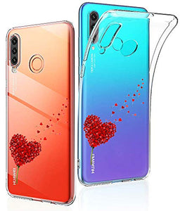 Young & Ming Cover per Huawei P30 Lite, (3 Pack) Morbido Trasparente Amore - Ilgrandebazar