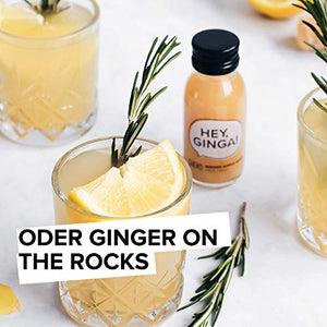 SHEKO Ginga Bio - 6 shot con estratto di zenzero e mela - Succo ginger ale...
