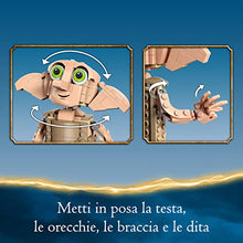 Carica l&#39;immagine nel visualizzatore di Gallery, LEGO 76421 Harry Potter Dobby l&#39;Elfo Domestico, Regalo per Ragazze, Ragazzi, Adolescenti e Tutti i Fan da 8 Anni in su, Modello Snodabile di Personaggio Iconico, Gioco da Collezione