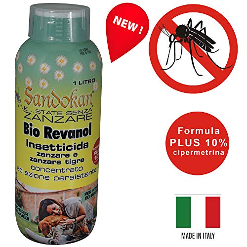 Sandokan Insetticida Concentrato Abbattente Bio Revanol formula PLUS 10% 1L...