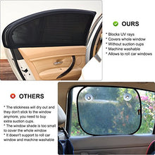 Carica l&#39;immagine nel visualizzatore di Gallery, Uarter Tendine Parasole Auto Finestrino Laterale per Bambini Universali Nero - Ilgrandebazar