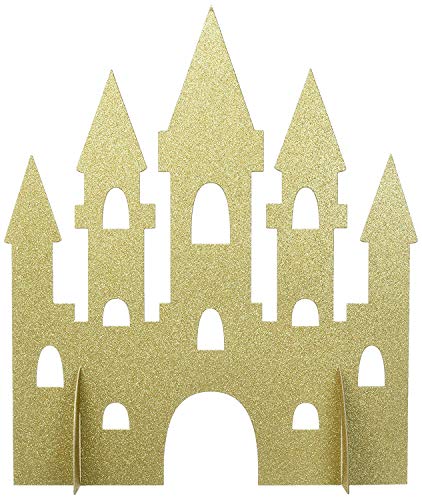 Unique Party 58378-Decorazione da tavolo con motivo principessa, colore: oro - Ilgrandebazar