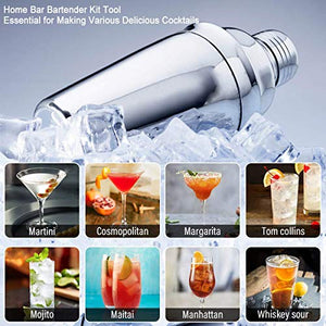Gomyhom Shaker Cocktail Set, 14 Pezzi Kit Barman Professionale in A 14 Pz