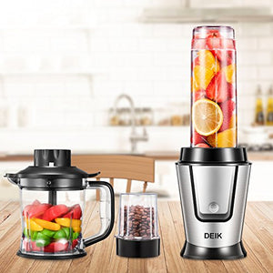 Frullatore, Deik Frullatore Tritatutto Multifunzione 5 In 1 con 3 Senza BPA... - Ilgrandebazar