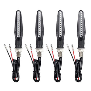 Proster MY214, Indicatori di direzione a LED, impermeabili, DC 12V, Nero, 4...