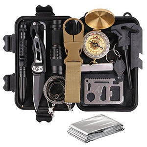 TRSCIND Kit di Sopravvivenza Multiuso,13 in 1 Survival kit 1