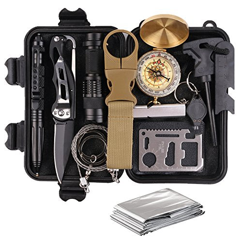 TRSCIND Kit di Sopravvivenza Multiuso,13 in 1 Survival kit 1