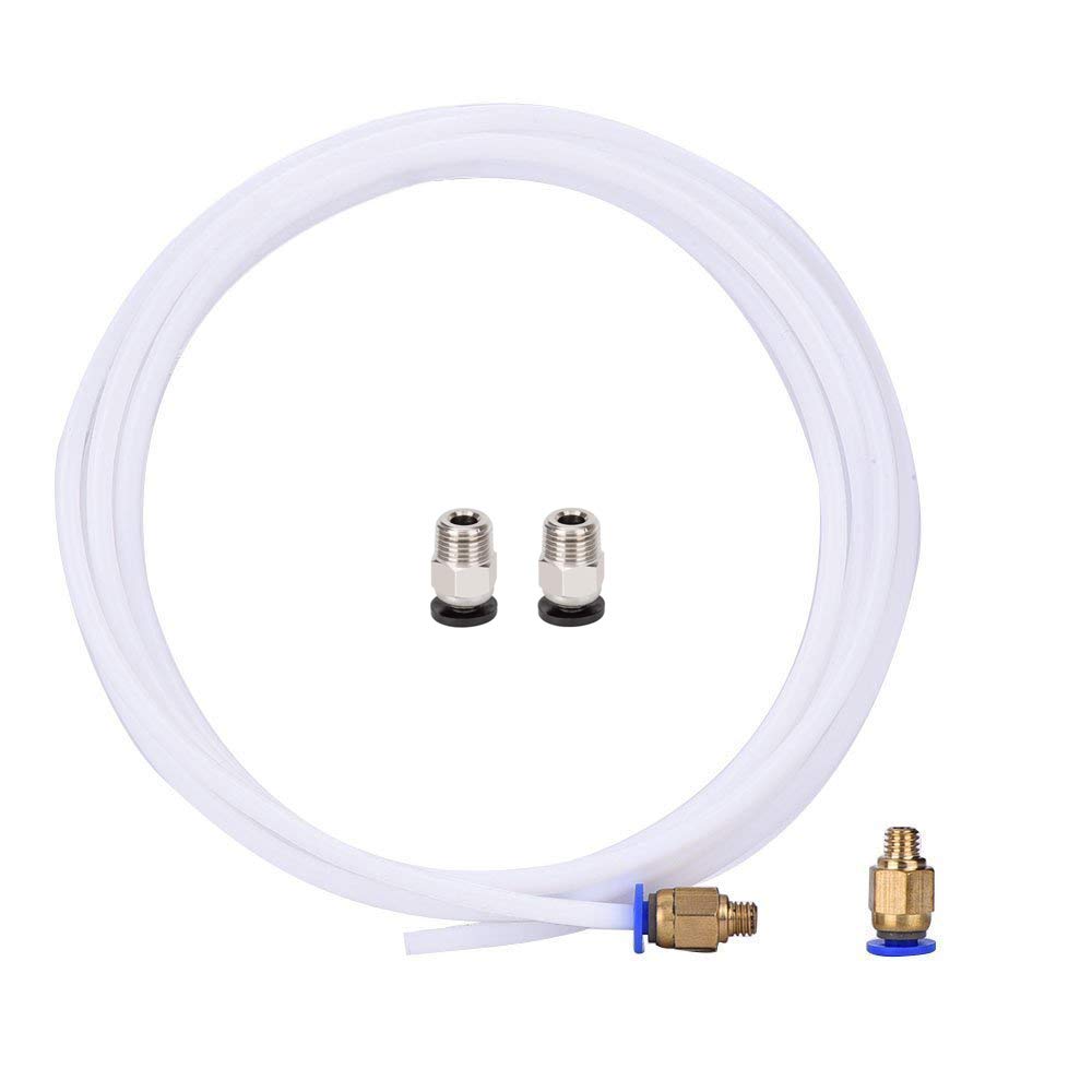 Redrex 2m Stampante 3D ID2mm OD4mm Tubo di PTFE Con 2Pcs PC4-M6 Connettore...