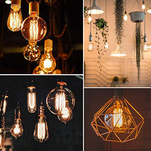 Carica l&#39;immagine nel visualizzatore di Gallery, CMYK Vintage Grande lampadina Globo con gabbia di luce filamento 6-er Pack